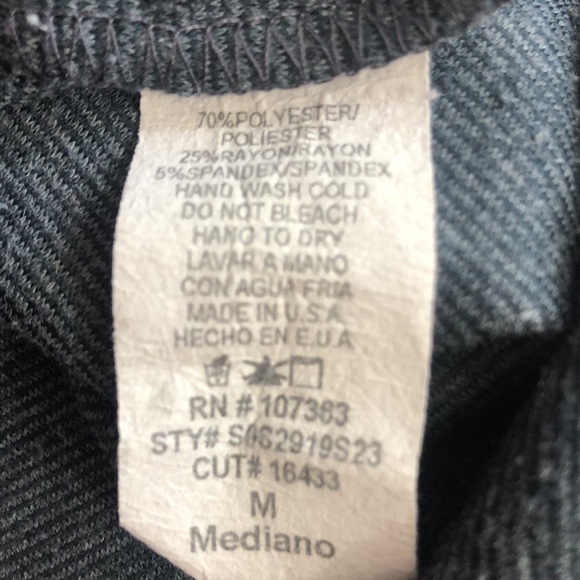 Solemio Charcoal Gray Pencil Skirt Medium - Picture 4 of 9